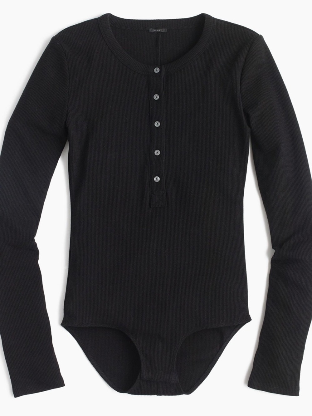 J. Crew Ribbed Henley Bodysuit